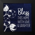 thumbnail image 2 of Kimberly, Allen 15x15 Black Modern Framed Museum Art Print Titled - Bless this Home, 2 of 5
