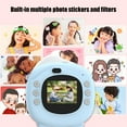 Blue Kids Instant Print Camera Hd Quality Supports Photo And Video User ...