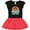 Black & Red with Polka Dots, variant on Inktastic Punta Cana Family Vacation Matching Girls Toddler Dress