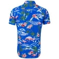 thumbnail image 3 of Niuer Hawaiian Beachwear Aloha Shirt Flamingo Relaxed Fit Short Sleeve Tropical Shirts Buttons up Holiday Loungewear, 3 of 3