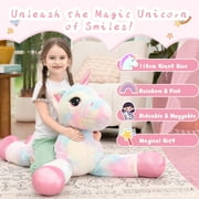MaoGoLan 43 Big Unicorn Stuffed Animal Plush Giant Soft Unicorn Pillow Toy