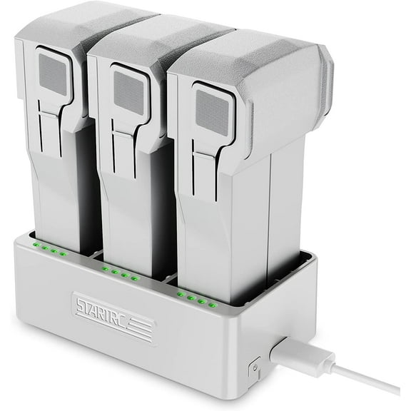 GAEKOL DJI Mini 3 Pro Drone Two-Way Charging Hub Charger, White