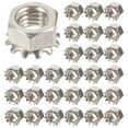thumbnail image 1 of OULII 50Set Silver Locking Nuts for Furniture and Electrical Appliances, 1 of 8