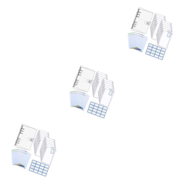 Cateissary 6 Rings A6 Notebook Binder Loose Saving Budgeting Leaf Folder Expense Type1 NO1
