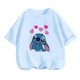 thumbnail image 3 of Camiseta infantil de Disney Lilo Stitch, camiseta kawaii, ropa informal de dibujos animados de anime para niños, camiseta para niñas y niños, camiseta de moda Y2K, 3 of 5