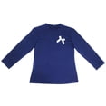 thumbnail image 6 of Auroural Girls Long Sleeve Shirts Size 6 Girls Crew Neck Long Sleeve Cotton Top Cute Bow Embroidery Casual Basic Tee Shirt Girls Basic Top, 6 of 9