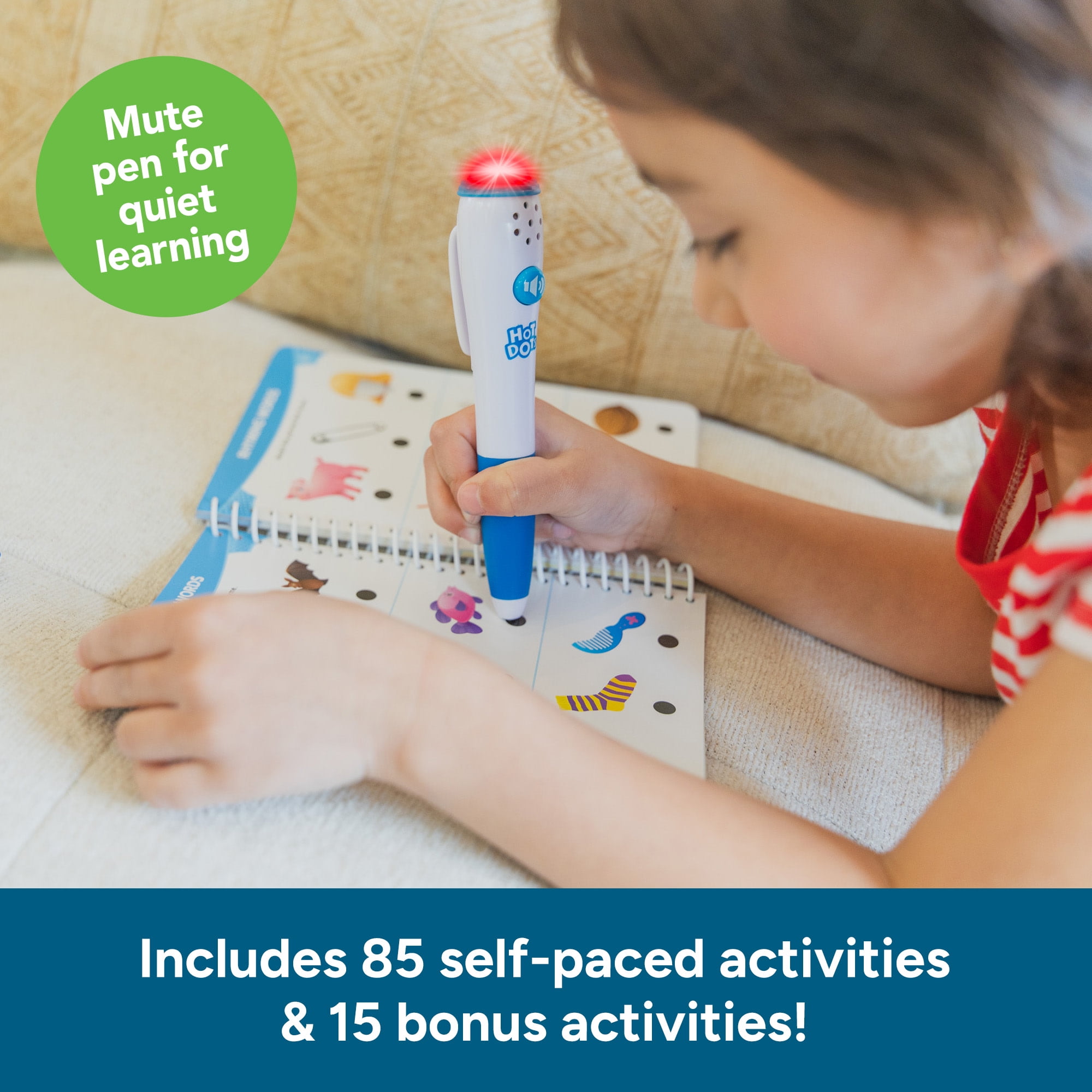 Educational Insights Hot Dots Preschool Reading Set, Interactive Toddler Workbooks, Ages 4+