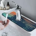 thumbnail image 7 of Sikiie Palm Trees Splash Guard for Sink Faucet-1 PC Super Absorbent Fast Drying Mat Sink Gadgets-Splash Guard for Kitchen, Sink Mat, 7 of 7
