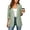 Green women striped blazer a1, variant on Women Fall Winter Striped Long Sleeve Button Down Open Front Casual Blazer Basic Work Office Blazer Tops, Green XL
