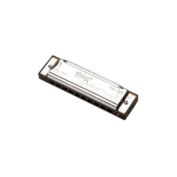 Armónica Fender Blues Deluxe Key of F con funda ventilada