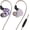 Purple with Mic, variant on KBEAR Rosefinch in-Ear Headphone,Noise Cancellation Earphone with Aviation-Grade zinc Alloy faceplate Wired Earbuds Haedphone with Detachable Cable for Audiophile Singer Musician