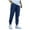 Blue, variant on toraway Black Casual Pants Men Regular Fit Men's Sports Training Jogging Pants with Pockets and Drawstring Leggings S