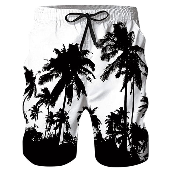 RMGVDSD Mens Shorts Men's Hawaiian Beach Shorts Elastic Waist Drawstring Lightweight Summer Casual Shorts With Pocket Outdoor Activities Work Beach Shorts