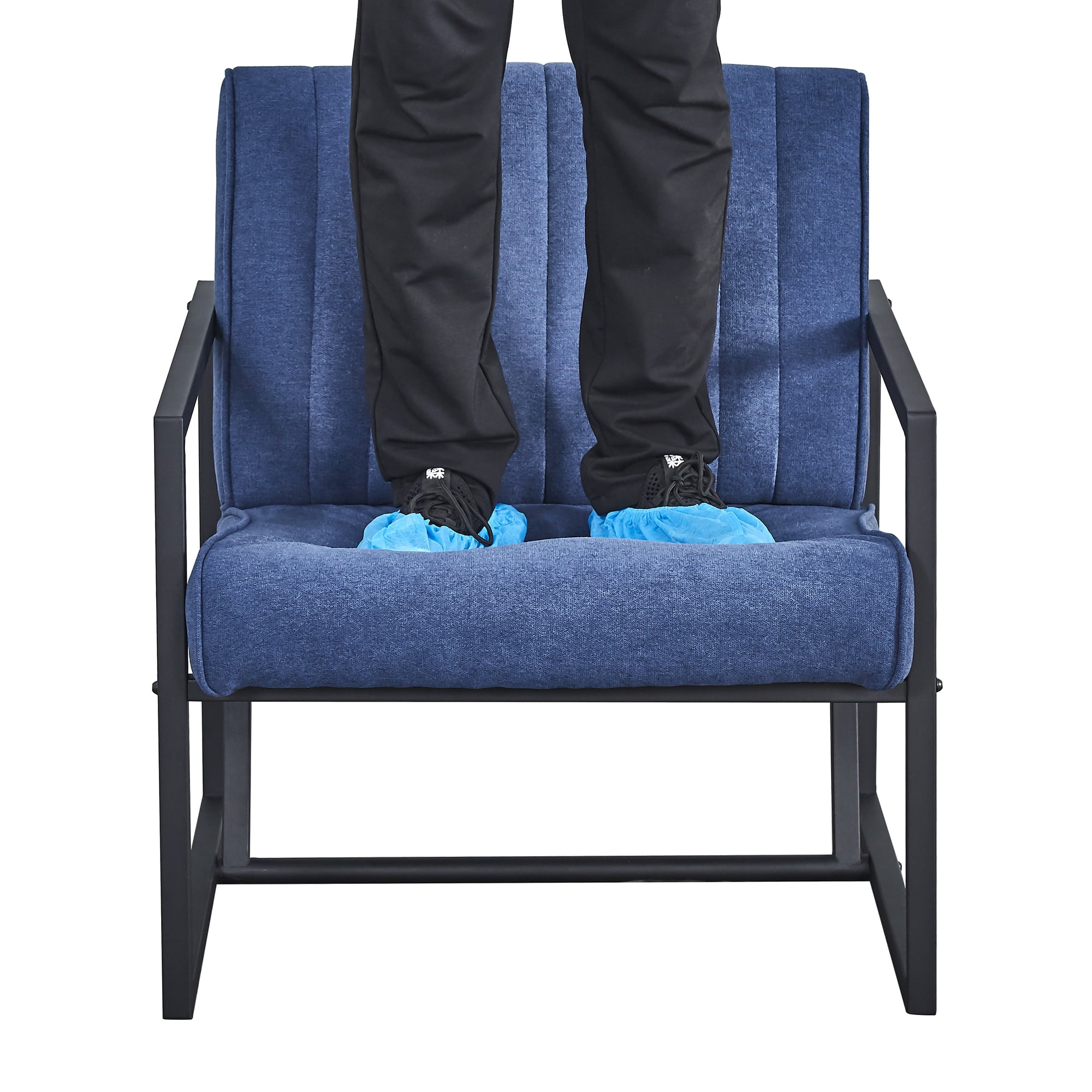 Kadyn Arm Chair, Single Sofa Chairs for Bedroom, Fabric Armchair for Living Room, Blue