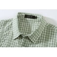 thumbnail image 4 of SSLR Mens Casual Button Down Shirts Short Sleeve Dress Shirts Striped Plaid Shirts, 4 of 8