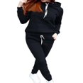 thumbnail image 4 of FNNMNNR 2Pcs Women‘s Jogger Casual Tracksuit Hoodie Sweatshirt + Pants Sets Sportswear, 4 of 6