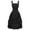 DT-Black, variant on DailyTrove Women's Strapless Tiered Dress-Short-For Casual Gathering-Black Ruffle Design