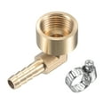 thumbnail image 1 of Unique Bargains Raccord de Tuyau en Laiton Filetage Femelle 8mm x G1/2 avec Collier de Serrage en Acier Inoxydable, 1 of 6