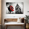 thumbnail image 3 of Elephant Stock London Underground Sign Red Pop Wall Art - Horizontal Canvas Wall Art - Living Room Wall Decor - Places Canvas - Red And Black Decor By Philippe Hugonnard - 48" x 32", 3 of 8