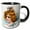 Black/White, variant on 3drose, Ellen Clapsaddle – Girl in Green with Basket, 11oz Magic Transforming Mug