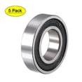 thumbnail image 1 of 6901-2RS Rodamientos de bolas de surco profundo Z2 12mmx24mmx6mm Doble sellado de acero al carbono 5pcs, 1 of 5