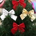 thumbnail image 3 of Taotanxi 12pcs Christmas Tree Decrations Bowknot Cute Wedding Party Home Decration Wreath Hanger Garlands Decor Bows Red, 3 of 7