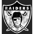 thumbnail image 2 of Men's Black Las Vegas Raiders Throwback Logo Pullover Hoodie, 2 of 2