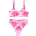 thumbnail image 5 of Babysbule Swimsuits for Women Women Bikini Printing Hollow Out Two-Piece Swimwear Swimsuit Beachwear Set, 5 of 6