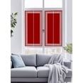 thumbnail image 4 of Removable Glass Window Covering, Red Geometric Window Privacy Film Frosted, White Greek Key Design Abstract Modern Art Decorative Privacy Windows Film for Bedroom, Living Room, 19.6 x 39.3 Inches, 4 of 9