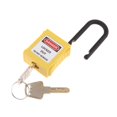 thumbnail image 2 of kurtrusly PL38-KD 38 mm PVC Curved Safety Lockout Padlock Yellow 90x40x19 mm 1 Pc, 2 of 6