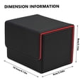 thumbnail image 4 of Estuche De Cubierta, Caja De Cubierta De Tarjeta Caja De Tarjeta De Juego De Gran Capacidad Para Más De 100 Tarjetas Con Funda Contenedor De Cuero De Tarjeta De Cubierta Con Cerradura Magnética Para A Muyoka Hogar, 4 of 7
