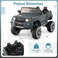 thumbnail image 3 of Costway 24V 2 Seater Ride on Car for Kids Licensed Toyota LC250 Ride on Truck with Remote, 3 of 10
