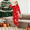 thumbnail image 4 of Matching Christmas Pajamas for Family Cute Reindeer Print One-piece Pajamas Xmas Hooded Sleepwear Nightwear, 4 of 6