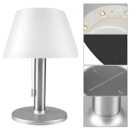 Spptty Solar Table Light Desk Lamp Led, Waterproof Solar Table Lamp