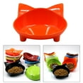thumbnail image 2 of Cuenco , cuenco para y perros, de comida antideslizante de melamina para comida - Naranja, 2 of 8