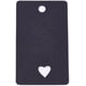thumbnail image 2 of 100 etiquetas de precio de papel, etiquetas colgantes rectangulares con corazón, etiquetas de regalo de papel., 2 of 2