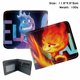 thumbnail image 2 of Wallet Elementals con personajes de anime, piel sintética, delgada y doblada, 2 of 2