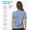 thumbnail image 2 of Merino.tech Women's Short Sleeve T-Shirt - Merino Wool Tee with Merino Sox Included, Navy - XL, 2 of 7
