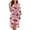 Strawberry Flower, variant on Yuyamidu Rainbow Heart Robes for Women Lightweight Long Sleeve Bathrobe Knee-Length Spa Robe Sexy Long Womens House Robes Size XL Soft V Neck Nightgowns with Waist Belt