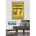 thumbnail image 2 of Drinking Versus Studying Wall Poster, 22.375" x 34", Framed, 2 of 3