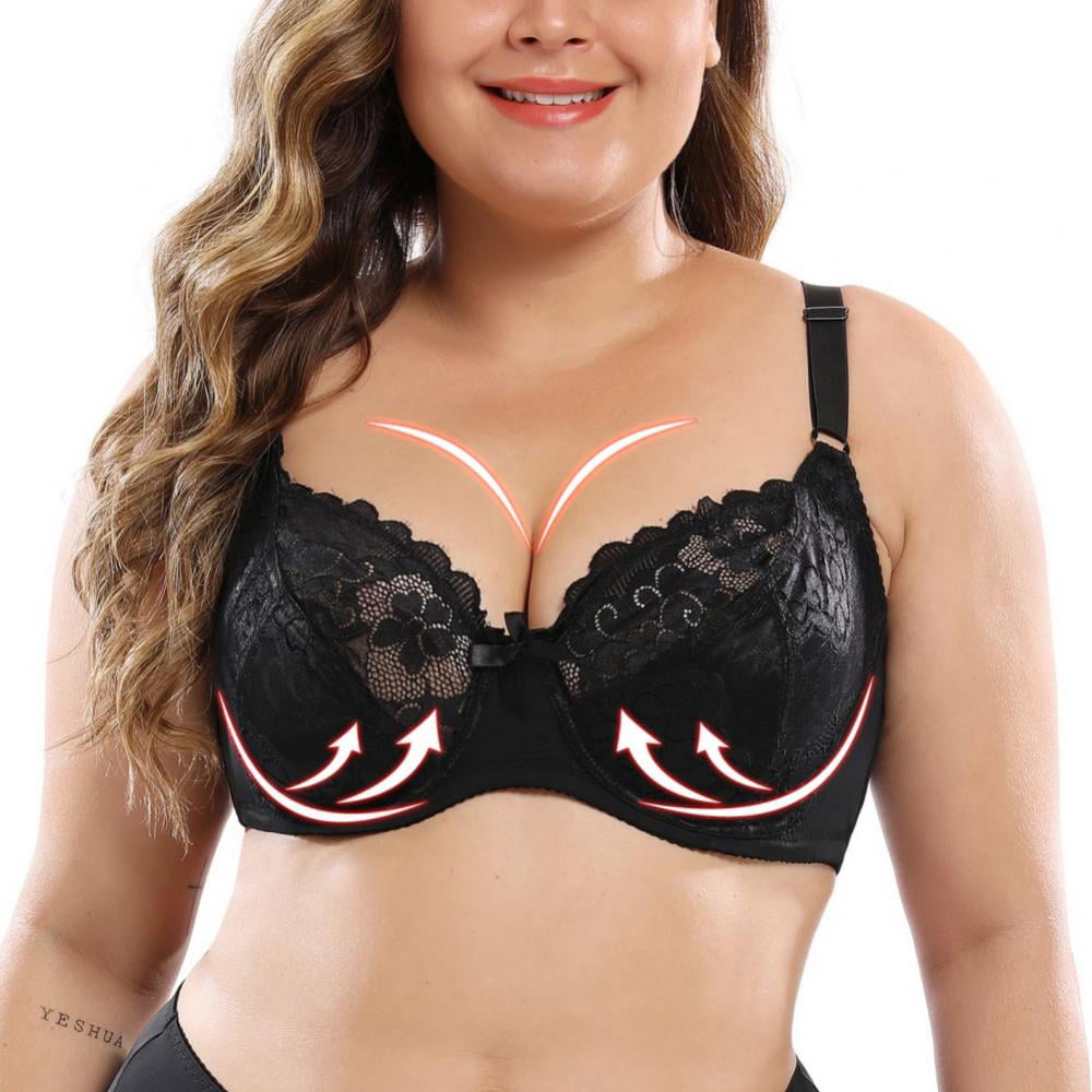 Womens Beauty Lace Bra Plus Size Non Padded Minimizer Bras Full Figure  Underwire Bralette 210623 From 10,85 €