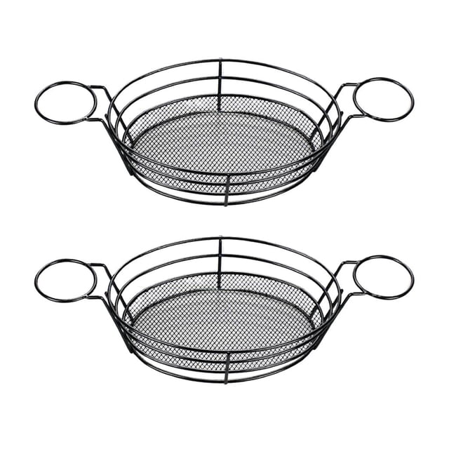 Canasta de servicio BLESIY 2x de material acero inoxidable Canasta de papas fritas