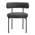 thumbnail image 6 of Side Dining Chair, Set of 2, Dark Grey Gray, Fabric, Metal, Kitchen Cafe Bistro Hospitality Restaurant, Modern Contemporary HB35912, 6 of 11