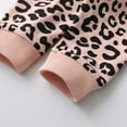 thumbnail image 6 of Toddler Baby Girls Clothes Leopard Print Tops + Leopard Pants Outfits Set Pink 9-12 Months, 6 of 6