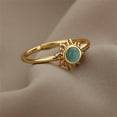 thumbnail image 4 of Blue Cat's Eye Stone Sun Thin Eternity Rings for Womens Dainty Minimalist Stacking Middle Finger Ring Wrap Open Adjustable Expandable Comfort Fit Fashion Friendship Statement Jewelry Gift Best Friend, 4 of 6
