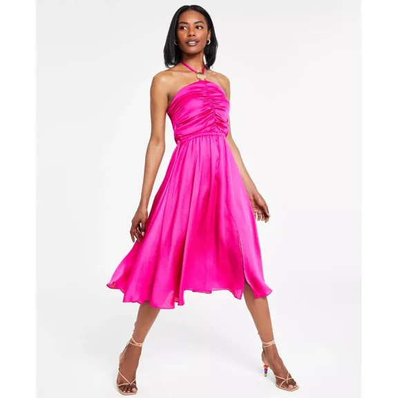 I.N.C. International Concepts Women's Ruched Halter Dress Small