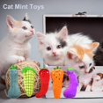 thumbnail image 3 of Catnip Cat Toys, 5 Pack, Plush Cat Nip Toys for Indoor Kitten Kitty, Interactive Cat Kicker Chew Safe Teeth Cleaning Toys, Fun Vegetable Shape., 3 of 7