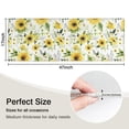 thumbnail image 5 of White Green Leaf Sunflower Pattern Kitchen Rug Mat,Kitchen Runner Rugs Non Skid Washable,Decorative Kitchen Floor Mats for Kitchen,Sink,Laundry,17"X47", 5 of 5