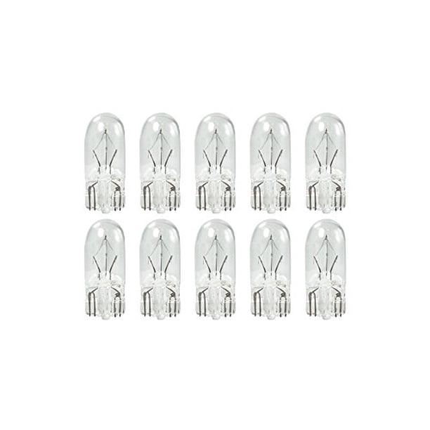 (10 Pack) 5 Watt T3 1/4 Wedge Base 12 Volt 20000 Hour Clear Xenon ...