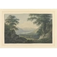thumbnail image 2 of Joseph Farington 18x14 Black Ornate Wood Framed Double Matted Museum Art Print Titled - Upper End of Ullswater, 2 of 5